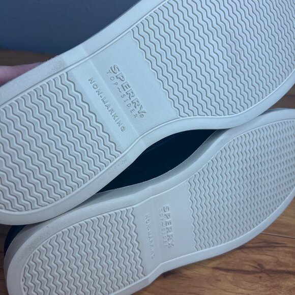 Sperry Float Cozy Slip On Boat Shoes Womens 8 Faux Fur Lined Casual Black NEW - Picture 9 of 9